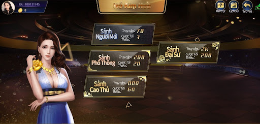 Game có 4 sảnh chơi