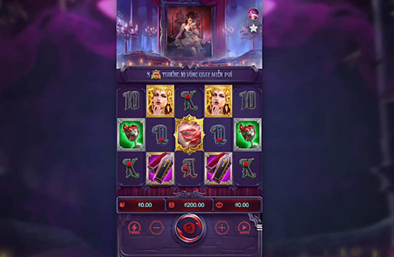 Luật chơi game slot Quý bà Dracula CFUN68 không quá khó để tiếp cận