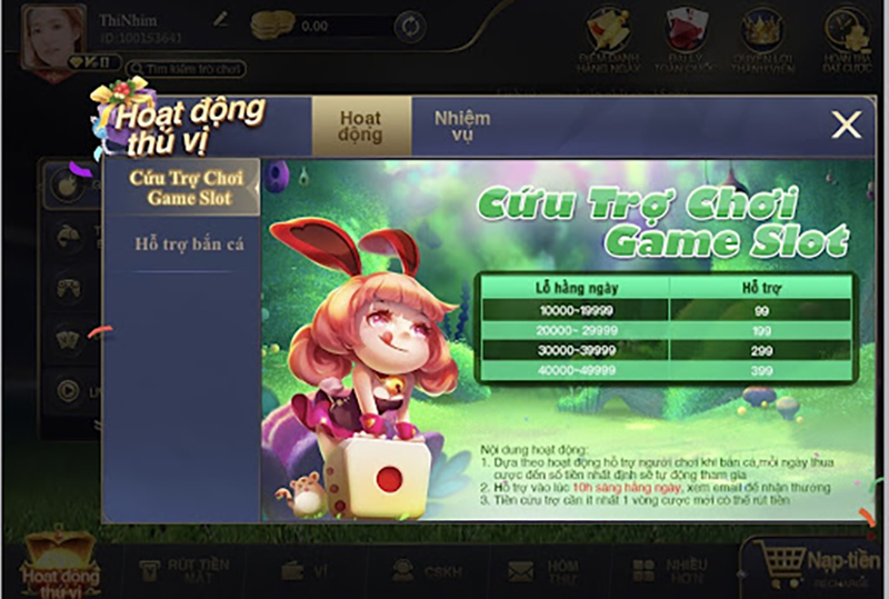 Cứu trợ chơi game Slots - ưu đãi lớn dành cho người chơi