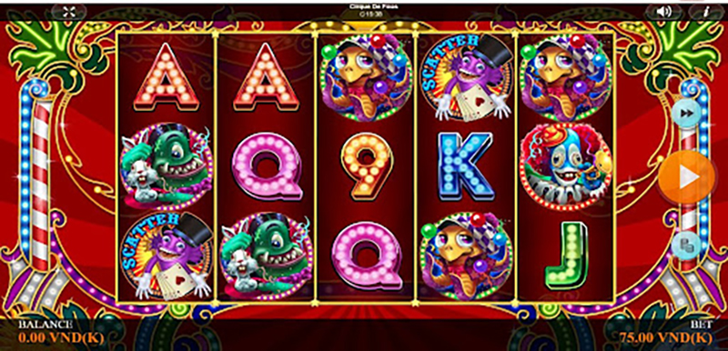 Xiếc Điên CFUN68 là một trò chơi đánh bạc trực tuyến (slot games) từ nhà sản xuất trò chơi Đài Loan.