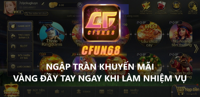 Khuyến mãi Cfun68 - Ấn tượng về giá trị khủng