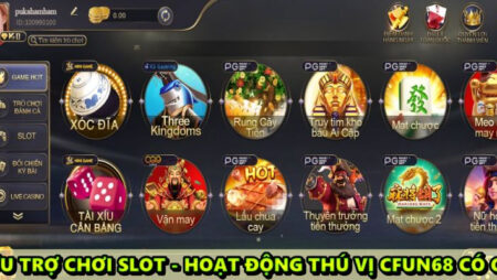 cứu trợ chơi slot – Hoạt động thú vị cfun68 có gì ?