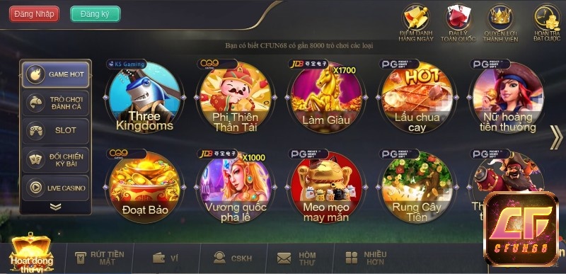 Thông tin cơ bản của sản phẩm game bài ma cao cfun68 