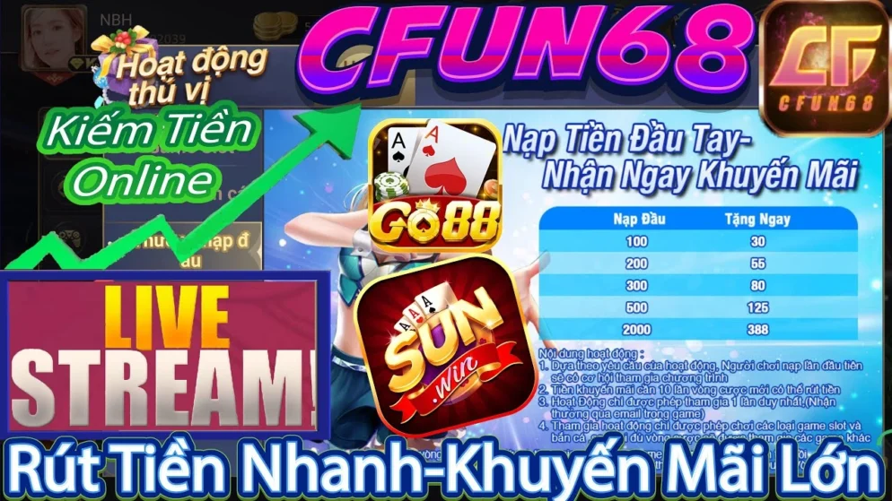 Liêng game bài siêu hot tại cfun68