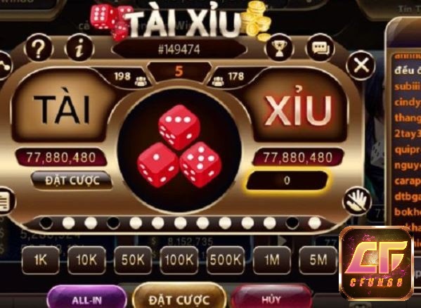 Game tài xỉu cfun68