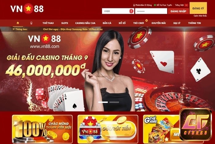 Tham gia cổng game đăng ký nhận thưởng vn88