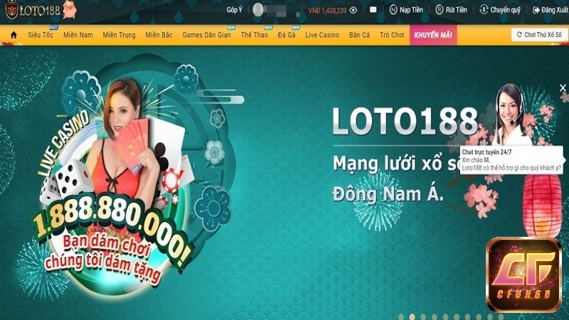 Nhà cái loto188 chất lượng với số lượng thành viên khủng không nhà cái nào có thể sánh bằng