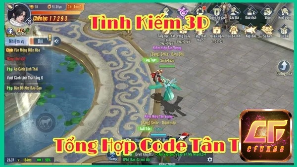 Tổng hợp code Tình kiếm 3D cho tân thủ