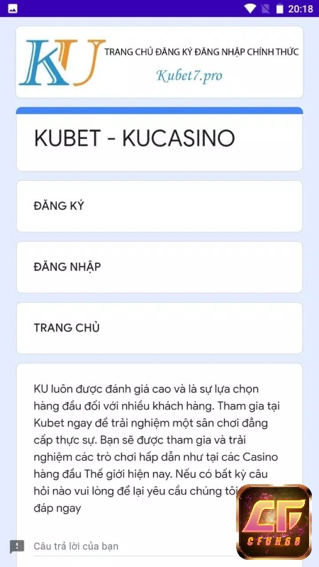 Vn. kubet trải nghiệm game trên dế yêu là điều tuyệt vời nhất