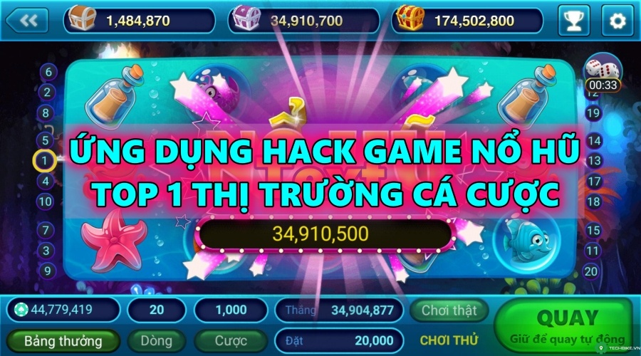 Ứng dụng hack game nổ hũ top 1 thị trường cá cược