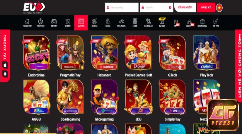 Giới thiệu sản phẩm game nổ hũ có tại web cược EUBET