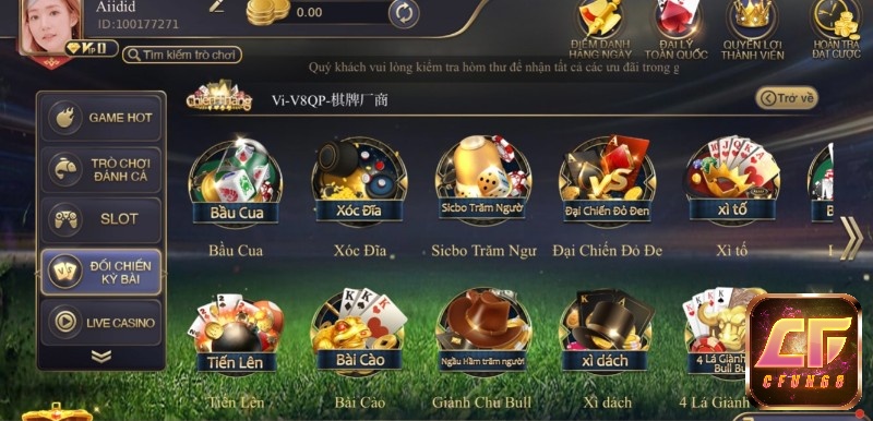 Các game đánh bài hay nhất tại cfun68