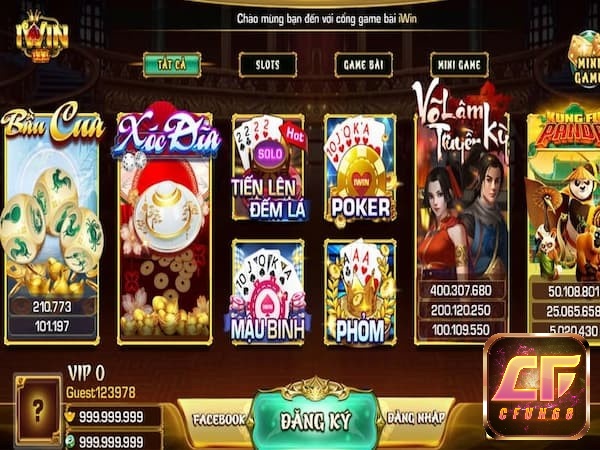 Trải nghiệm cùng trang game đánh bài Iwin chất lượng 