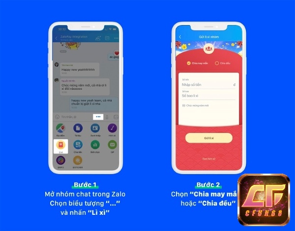 Cách gửi tiền lì xì cho nhóm
