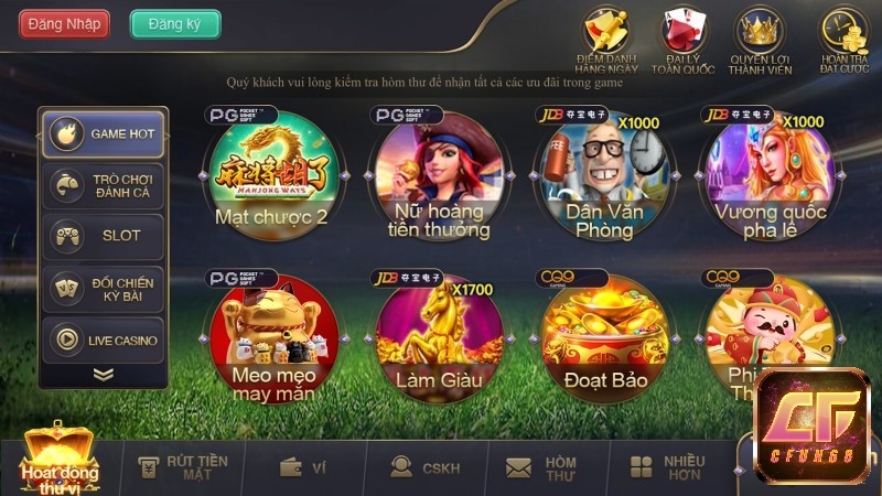 Lac vao the gioi game hấp dẫn hàng đầu cùng cfun68