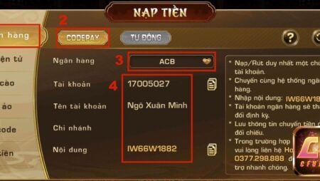 Nap tien iwin mien phi nhanh nhất cùng cfun68 tại đây