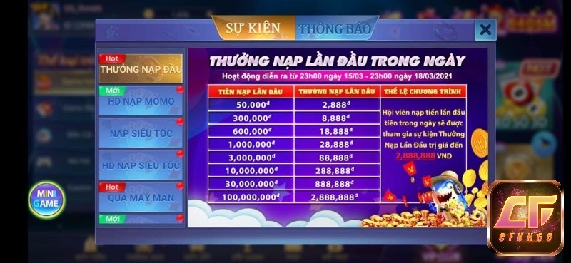 Su kien iwin – Cập nhật khuyến mãi ưu đãi cùng cfun68