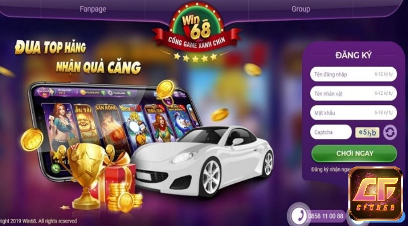  Event tặng quà tặng gifcode Win 68 miễn phí nhiều không đếm xuể