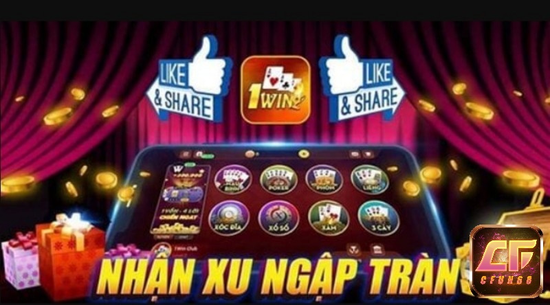  Đồ họa được chọn để thiết kế 1win game bai doi thuong có màu tươi sáng