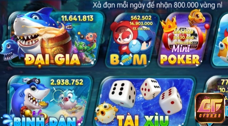 Các trò chơi siêu HOT tại web game Bắn Cá Tài Lộc Club 