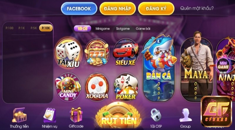 Phát tài với những game HOT tại web game Sam vip 86