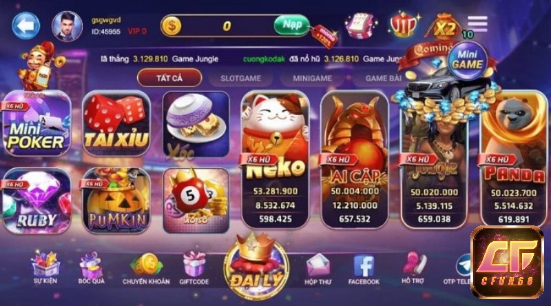 Những game cược có sẵn tại Sập nổ club