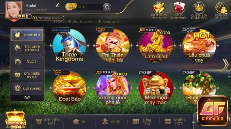 Tham gia Cfun68 để trải nghiệm game bai đoi thưởng cùng nhiều tựa game hấp dẫn khác