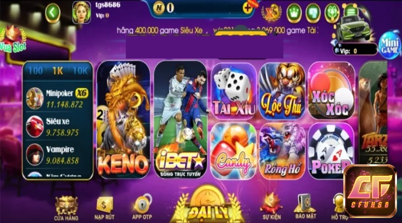 Các game đỉnh cao có tại web game Siêu no hu