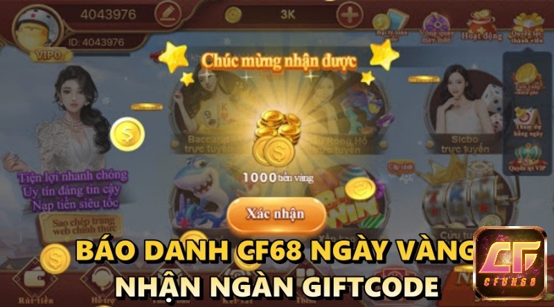 Anh em cần phải cf baodanh liên tục hàng ngày để không bị mất phần thưởng khủng