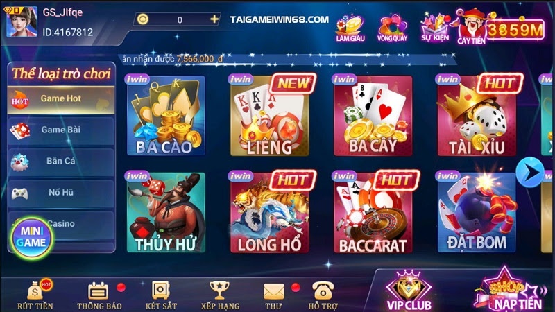 Tai gameiwin – Trải nghiệm thiên đường game cược iwin68