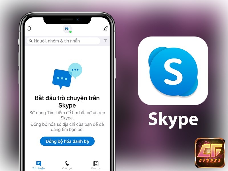 Giao diện của kênh skype