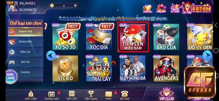 Chơi game tiến lên miền Nam tại Iwin luôn uy tín và minh bạch