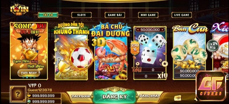 Cổng game iwin sở hữu kho game khủng