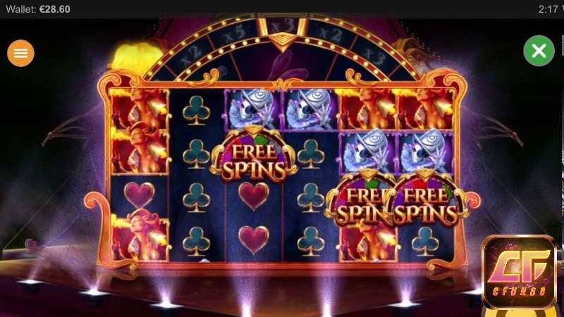 Cirque De La Fortune là game có cuộn 6x4 ấn tượng 