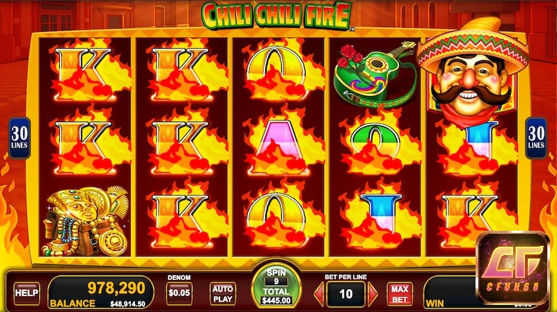 Game CHILI CHILI FIRE có cách chơi cực kỳ đơn giẩn