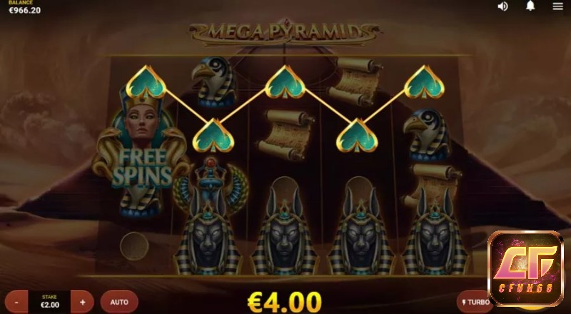 Mega Pyramid là bộ cuộn 5x4 có kích thước chứa 30 hàng thanh toán