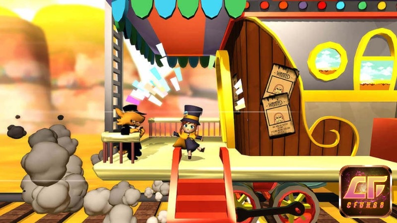 Đồ họa sinh động, nhiều màu sắc của Game A Hat in Time