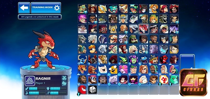 Brawlhalla có hơn 50 dũng tướng mạnh mẽ