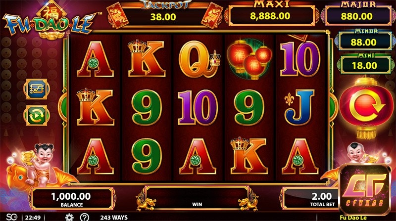 Tìm hiểu chi tiết về slot game Fu Dao Le