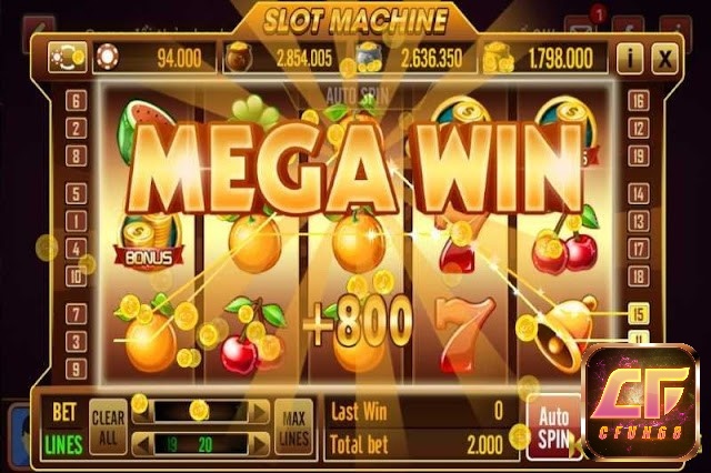 Các nút hay gặp trong Slot Machine có tác dụng thế nào