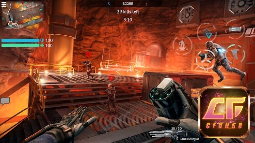 Lối chơi của game FPS Infinity Ops rất đơn giản