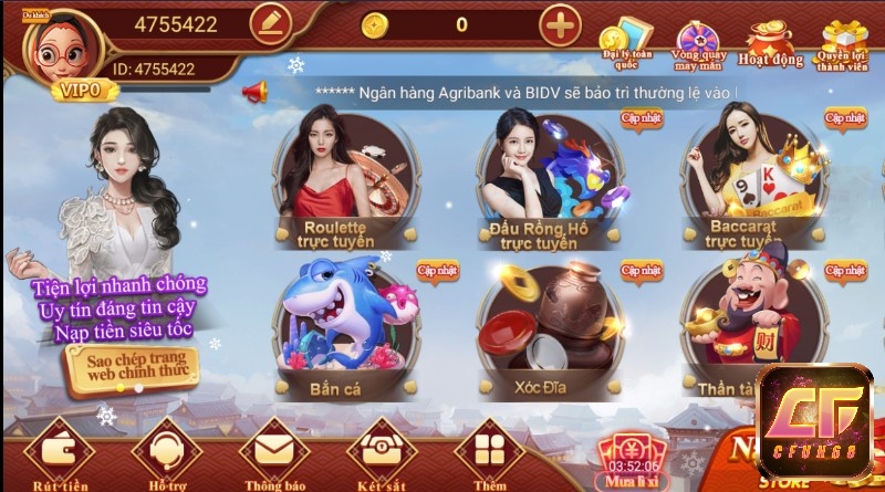 Điểm yếu của cổng game CF68 đang được hệ thống khắc phục hoàn thiện