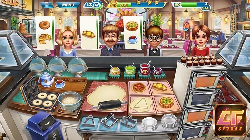 Công việc tại nhà hàng trong Cooking Fever khá bận rộn khi vừa phải nấu nướng, phục vụ khách vừa cần nhân chuỗi nhà hàng